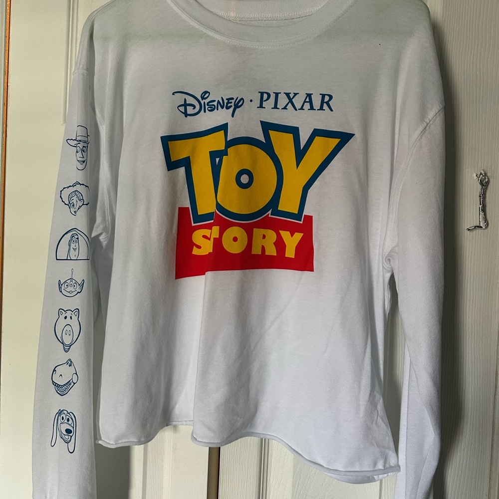 Toy Story White Long Sleeve crop top